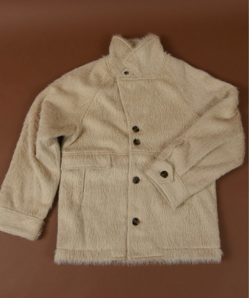 lawgy(ラウジー)の「2way shaggy random button coat / 2wayシャギーランダムボタンコート(その他アウター・レディース・ホワイト/ベージュ/ミックスグレー・FREE)」の19枚目の写真