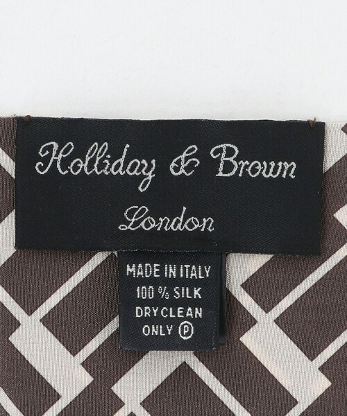 UNITED ARROWS(ユナイテッドアローズ)の「<Holliday&Brown> スクエア プリント ストール(ストール/ショール・メンズ・モカ/ブラック・FREE)」の7枚目の写真