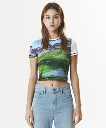 PHENOMENON SEEPER（フェノメノン シッパー）の「PRINT SHORT SLEEVE CROP T-SHIRT_[FIELD]（Tシャツ/カットソー）」
