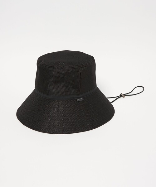 green label relaxing（グリーンレーベルリラクシング）の「【別注】＜コカゲル＞ シートワイド ハット UVカット（ハット・レディース・ナチュラル/モカ/ブラック・L/M）」の2枚目の写真