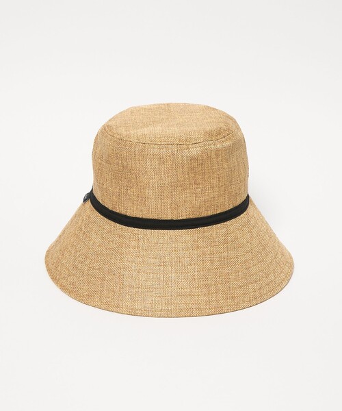 green label relaxing（グリーンレーベルリラクシング）の「【別注】＜コカゲル＞ シートワイド ハット UVカット（ハット・レディース・ナチュラル/モカ/ブラック・L/M）」の9枚目の写真