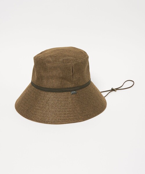 green label relaxing（グリーンレーベルリラクシング）の「【別注】＜コカゲル＞ シートワイド ハット UVカット（ハット・レディース・ナチュラル/モカ/ブラック・L/M）」の22枚目の写真