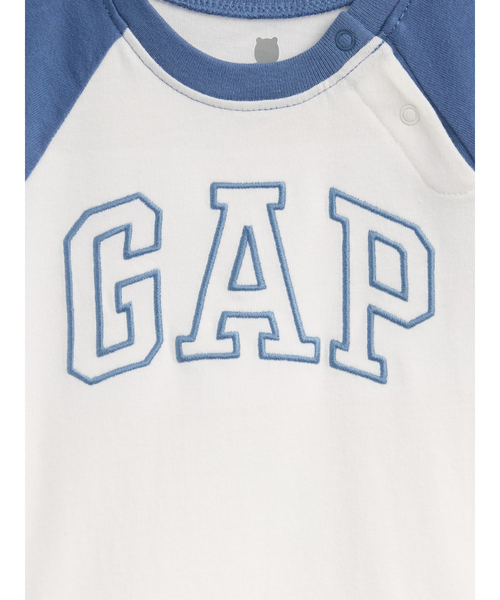 GAP(ギャップ)の「オーガニックコットン GAPロゴ ラグランスリーブ ボディスーツ (ベビー)(ロンパース・キッズ・ピンク/ブルー・50cm/60cm/70cm/80cm/90cm)」の7枚目の写真