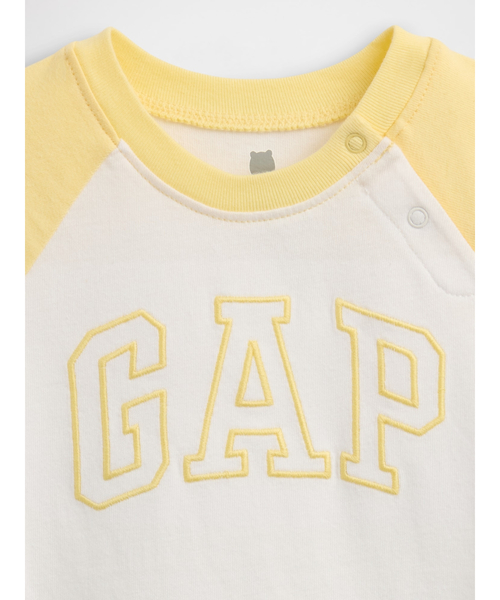 GAP(ギャップ)の「オーガニックコットン GAPロゴ ラグランスリーブ ボディスーツ (ベビー)(ロンパース・キッズ・ピンク/ブルー・50cm/60cm/70cm/80cm/90cm)」の8枚目の写真