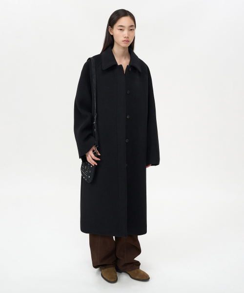 INSILENCE WOMEN(インサイレンスウーマン)の「ヴィンテージクラシックバルマカンコートBLACK(チェスターコート・レディース・その他・S/M/XS)」の2枚目の写真