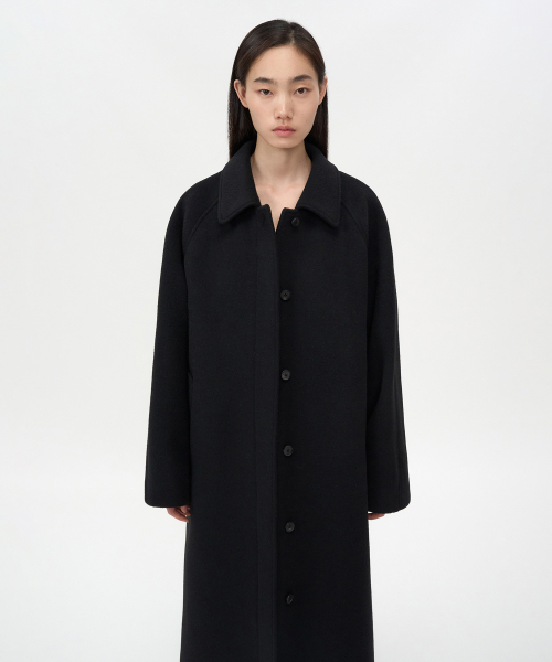 INSILENCE WOMEN(インサイレンスウーマン)の「ヴィンテージクラシックバルマカンコートBLACK(チェスターコート・レディース・その他・S/M/XS)」の3枚目の写真