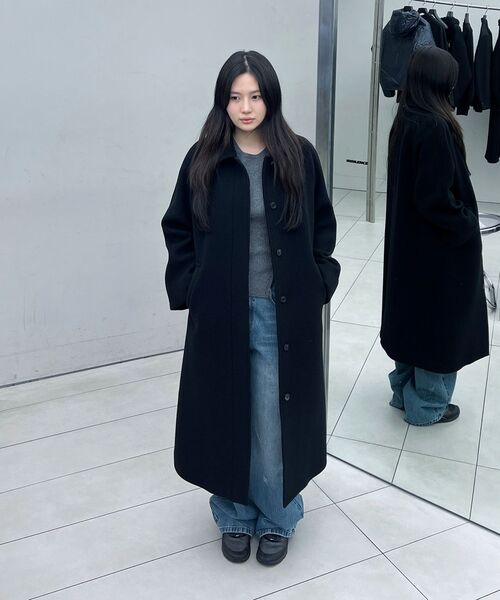 INSILENCE WOMEN(インサイレンスウーマン)の「ヴィンテージクラシックバルマカンコートBLACK(チェスターコート・レディース・その他・S/M/XS)」の5枚目の写真