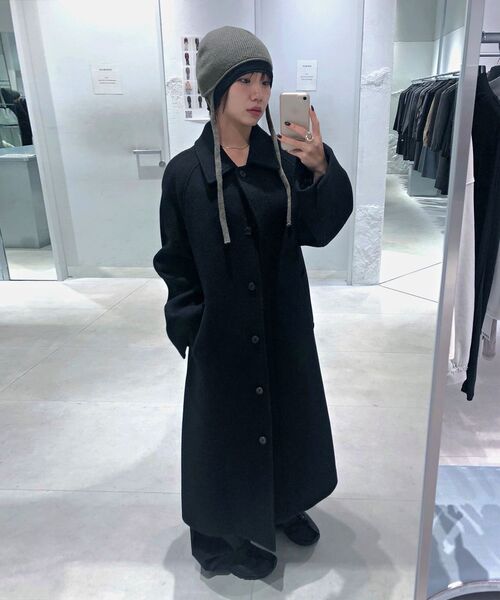 INSILENCE WOMEN(インサイレンスウーマン)の「ヴィンテージクラシックバルマカンコートBLACK(チェスターコート・レディース・その他・S/M/XS)」の6枚目の写真