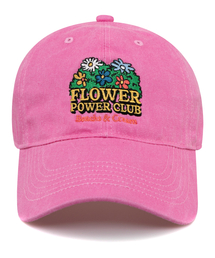BEACHESANDCREAM（ビーチスアンドクリーム）の「FLOWER POWER CLUB BALL CAP-PIGMENT PINK（キャップ）」