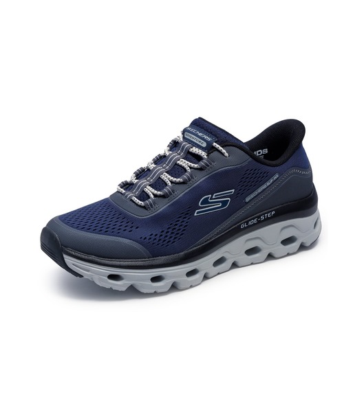 SKECHERS(スケッチャーズ)の「スケッチャーズ スリップインズ:グライドステップ ソール - グローバー ピーク(スニーカー・メンズ・ネイビー/ベージュ/ブラック・27.5cm/25cm/25.5cm/26cm/26.5cm/27cm)」の11枚目の写真