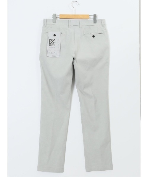m.f.editorial(エムエフエディトリアル)の「パンツ メンズ ストレッチ 抗菌防臭 スリム トラウザー テーパード バーズアイ & ジャガード クロスストレッチ(チノパンツ・メンズ・ライトグレー/ネイビー/ブルー/ブラック・MEDIUM/LARGE/X-LARGE/3L/S)」の10枚目の写真