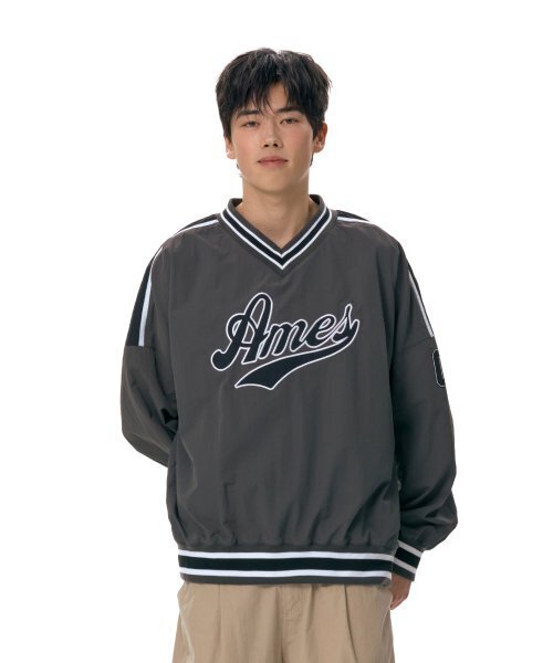 AMESWORLDWIDE（アメスワールドワイド）の「NYLON HOCKEY JERSEY CHARCOAL (AM2ESUM480A)（スウェット・レディース・その他・FREE）」の3枚目の写真