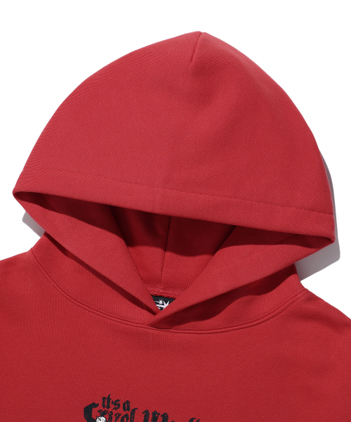 NICE GHOST CLUB(ナイスゴーストクラブ)の「RESTLESS SLEEPING HOODIE_RED(NG2EFUM414A)(パーカー・レディース・レッド・S/M/L)」の3枚目の写真
