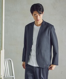 GLOBAL WORK | スマらくノーカラージャケット/611132(テーラードジャケット)