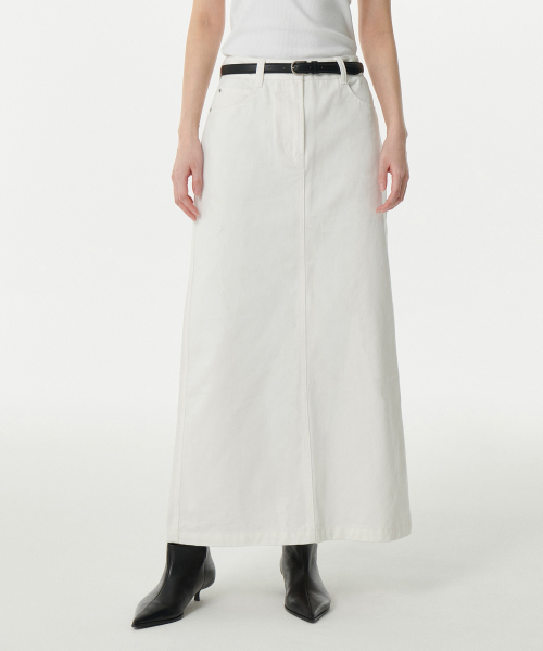 MUSINSA STANDARD WOMAN（ムシンサスタンダードウーマン）の「ウィメンズ CP マキシスカート [ホワイト]（スカート・レディース・その他・LARGE/MEDIUM/SMALL/X-SMALL/X-LARGE）」の22枚目の写真