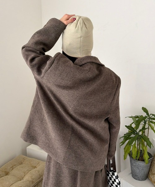 プリーツロングスカート ジャケット セットアップ（セットアップ