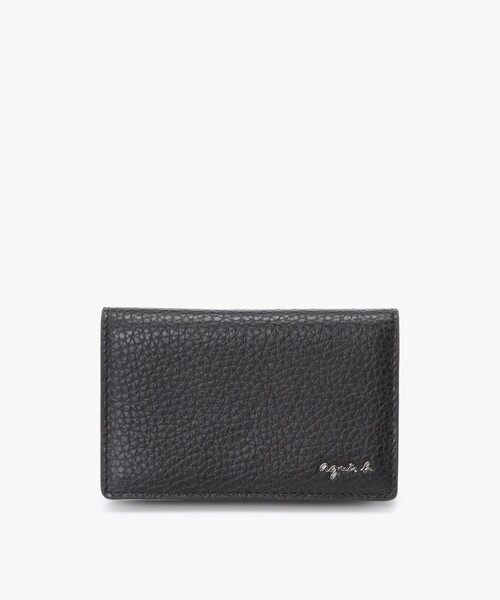 最終値下げ！ 【美品】 agnis b. ブラックレザー名刺入れ agnes b.｜アニエスベーの名刺入れ通販 - ZOZOTOWN