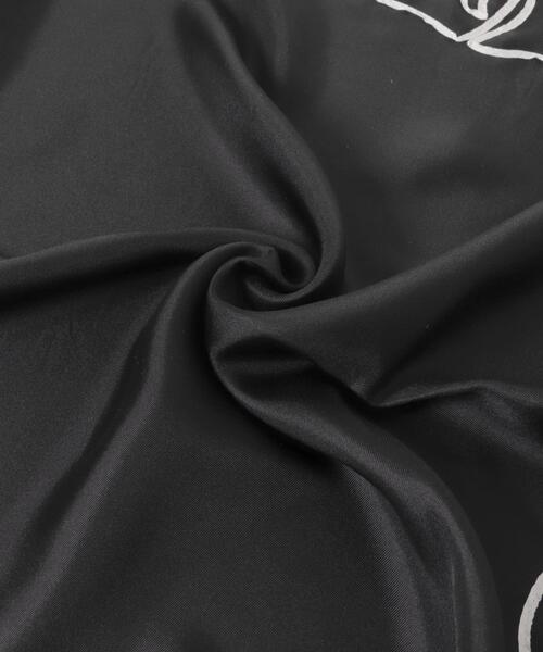 RODE SKO（ロデスコ）の「ASAUCE MELER　テープエンブロイダリーバンダナスカーフ（バンダナ/スカーフ・レディース・ブラック系その他/ホワイト系その他・ONE）」の4枚目の写真