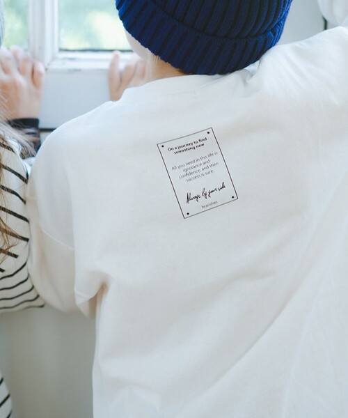 BRANSHES（ブランシェス）の「BIGシルエット長袖Tシャツ（Tシャツ/カットソー・キッズ・オフホワイト/ブラック/その他・140/120/80/110/90/100/150/130）」の17枚目の写真