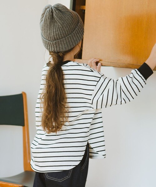 BRANSHES（ブランシェス）の「BIGシルエット長袖Tシャツ（Tシャツ/カットソー・キッズ・オフホワイト/ブラック/その他・140/120/80/110/90/100/150/130）」の15枚目の写真