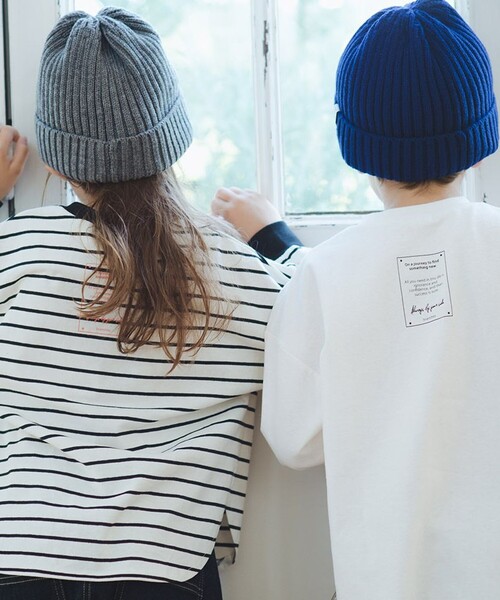 BRANSHES（ブランシェス）の「BIGシルエット長袖Tシャツ（Tシャツ/カットソー・キッズ・オフホワイト/ブラック/その他・140/120/80/110/90/100/150/130）」の7枚目の写真