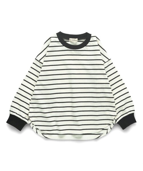 BRANSHES（ブランシェス）の「BIGシルエット長袖Tシャツ（Tシャツ/カットソー・キッズ・オフホワイト/ブラック/その他・140/120/80/110/90/100/150/130）」の8枚目の写真