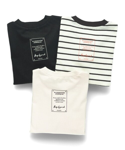 BRANSHES（ブランシェス）の「BIGシルエット長袖Tシャツ（Tシャツ/カットソー・キッズ・オフホワイト/ブラック/その他・140/120/80/110/90/100/150/130）」の10枚目の写真