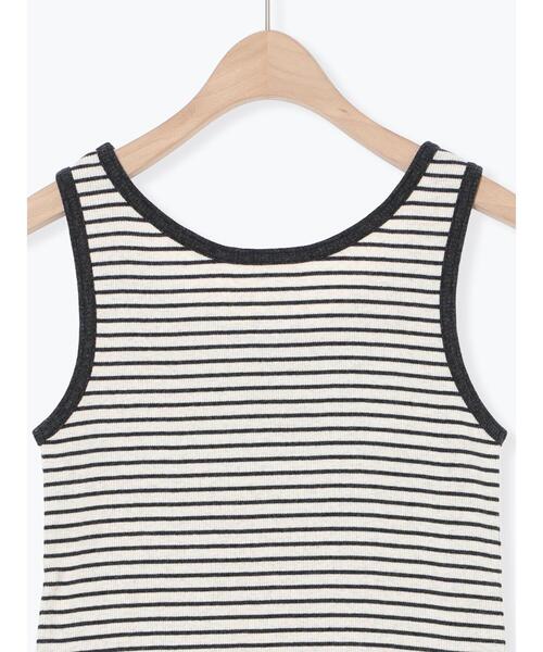 Samansa Mos2(サマンサ モスモス)の「テレコノースリ(Tシャツ/カットソー・レディース・キナリ/ベージュ/チャコールグレー/ブラック・F)」の13枚目の写真