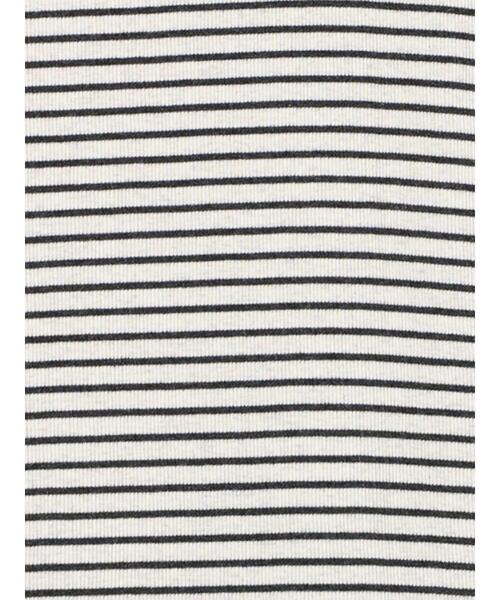 Samansa Mos2(サマンサ モスモス)の「テレコノースリ(Tシャツ/カットソー・レディース・キナリ/ベージュ/チャコールグレー/ブラック・F)」の5枚目の写真