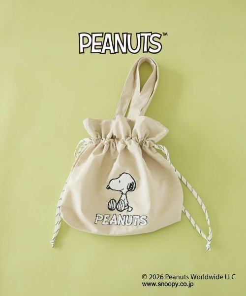 SNOOPY（スヌーピー）の「ＳＮＯＯＰＹコラボＢＡＧ（トートバッグ・レディース・ベージュ/キャメル/チャコールグレー・フリー）」の14枚目の写真
