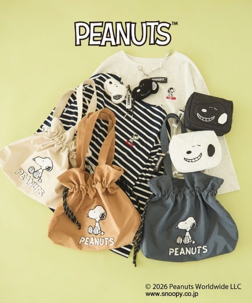 SNOOPY（スヌーピー）の「ＳＮＯＯＰＹコラボＢＡＧ（トートバッグ・レディース・ベージュ/キャメル/チャコールグレー・フリー）」の18枚目の写真