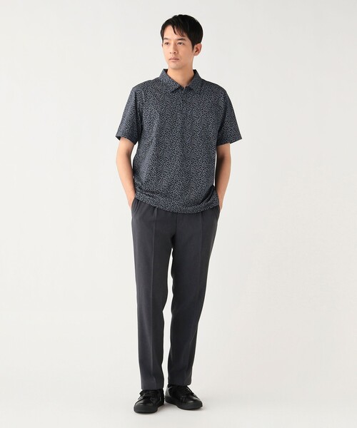 BEAMS HEART(ビームスハート)の「【7/9値下げ】ハニカムプリント レギュラーカラー ポロシャツ 26SS【クールビズ】(ポロシャツ・メンズ・ネイビー/ブラック/ブルー・SMALL/X-LARGE/MEDIUM/LARGE)」の19枚目の写真