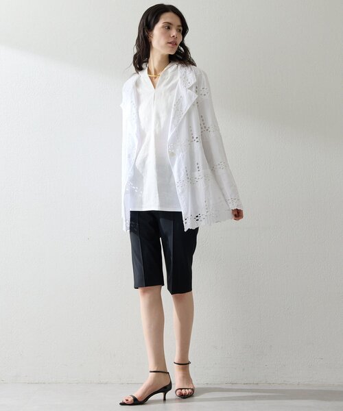 Whim Gazette(ウィムガゼット)の「ハーフストレッチパンツ(その他パンツ・レディース・ブラック/グレー・38/36)」の8枚目の写真