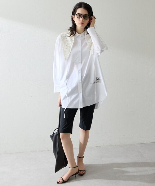 Whim Gazette(ウィムガゼット)の「ハーフストレッチパンツ(その他パンツ・レディース・ブラック/グレー・38/36)」の9枚目の写真