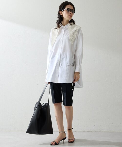 Whim Gazette(ウィムガゼット)の「ハーフストレッチパンツ(その他パンツ・レディース・ブラック/グレー・38/36)」の10枚目の写真