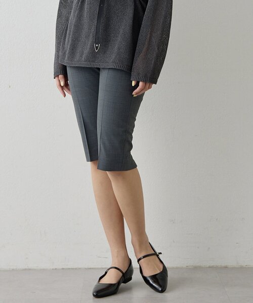 Whim Gazette(ウィムガゼット)の「ハーフストレッチパンツ(その他パンツ・レディース・ブラック/グレー・38/36)」の12枚目の写真