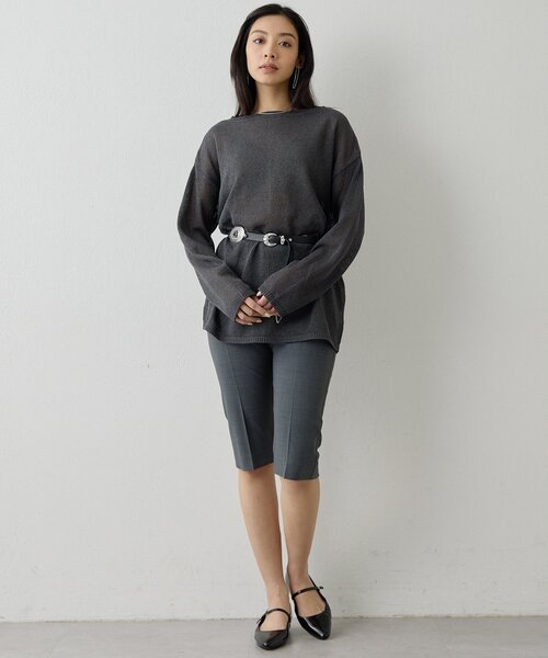 Whim Gazette(ウィムガゼット)の「ハーフストレッチパンツ(その他パンツ・レディース・ブラック/グレー・38/36)」の16枚目の写真