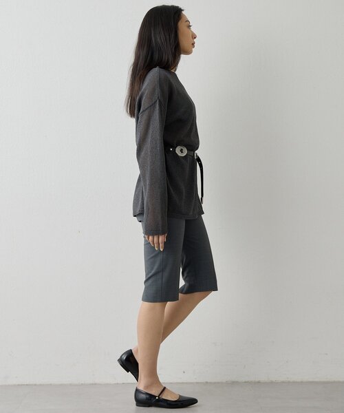 Whim Gazette(ウィムガゼット)の「ハーフストレッチパンツ(その他パンツ・レディース・ブラック/グレー・38/36)」の15枚目の写真