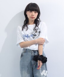 mmts | SHAAA Tシャツ 旅行 レイヤード 洗濯可能 主役トップス ライブ(Tシャツ/カットソー)