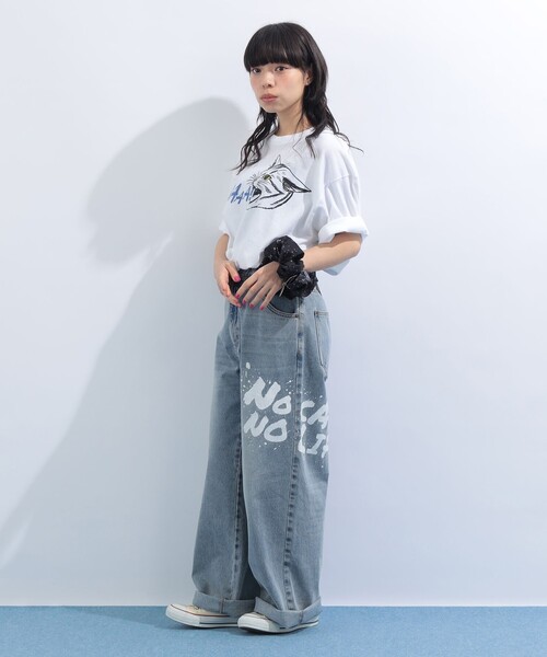 mmts(マミタス)の「SHAAA Tシャツ 旅行 レイヤード 洗濯可能 主役トップス ライブ(Tシャツ/カットソー・レディース・ブラック/ホワイト・S/M/L/XL)」の8枚目の写真