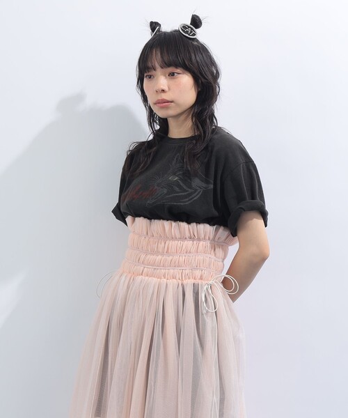 mmts(マミタス)の「SHAAA Tシャツ 旅行 レイヤード 洗濯可能 主役トップス ライブ(Tシャツ/カットソー・レディース・ブラック/ホワイト・S/M/L/XL)」の16枚目の写真