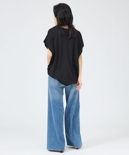 Healthy denim（ヘルシーデニム）の「【Healthy DENIM】Wild Ginger ワイドデニム（デニムパンツ・レディース・ネイビー/ライトブルー・32/36/38/34）」の11枚目の写真