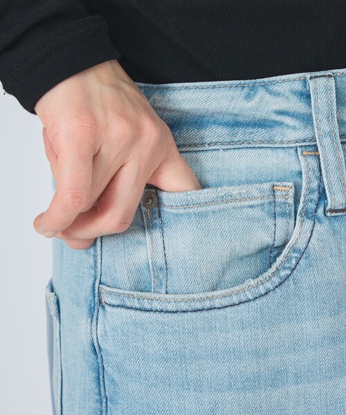 Healthy denim（ヘルシーデニム）の「【Healthy DENIM】Wild Ginger ワイドデニム（デニムパンツ・レディース・ネイビー/ライトブルー・32/36/38/34）」の12枚目の写真