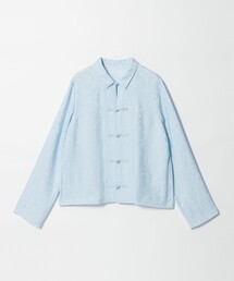 Steven Alan | ＜Steven Alan＞フラワー ジャガード チャイナモチーフボタン シャツ(シャツ/ブラウス)