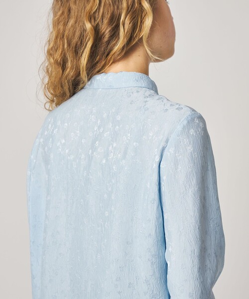 Steven Alan(スティーブンアラン)の「<Steven Alan>フラワー ジャガード チャイナモチーフボタン シャツ(シャツ/ブラウス・レディース・ライトブルー/ブラック・M/S)」の14枚目の写真