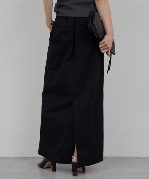 GALLARDAGALANTE（ガリャルダガランテ）の「【CHIKAコラボ】チノストレッチスカート（スカート・レディース・ブラック/ベージュ・0/1）」の4枚目の写真