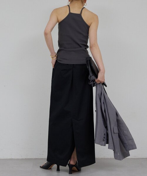 GALLARDAGALANTE（ガリャルダガランテ）の「【CHIKAコラボ】チノストレッチスカート（スカート・レディース・ブラック/ベージュ・0/1）」の7枚目の写真