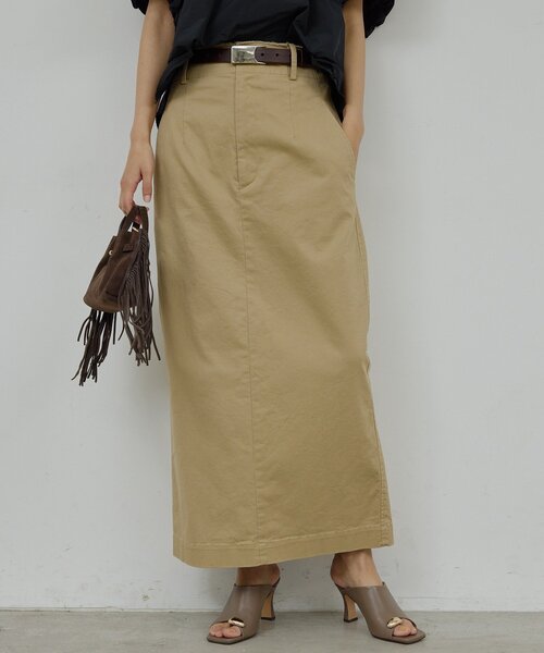 GALLARDAGALANTE（ガリャルダガランテ）の「【CHIKAコラボ】チノストレッチスカート（スカート・レディース・ブラック/ベージュ・0/1）」の17枚目の写真