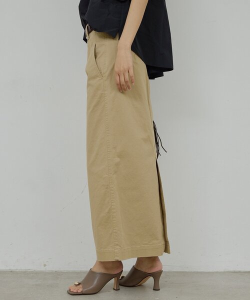 GALLARDAGALANTE（ガリャルダガランテ）の「【CHIKAコラボ】チノストレッチスカート（スカート・レディース・ブラック/ベージュ・0/1）」の18枚目の写真