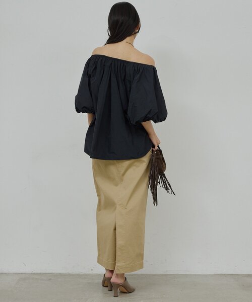 GALLARDAGALANTE（ガリャルダガランテ）の「【CHIKAコラボ】チノストレッチスカート（スカート・レディース・ブラック/ベージュ・0/1）」の22枚目の写真